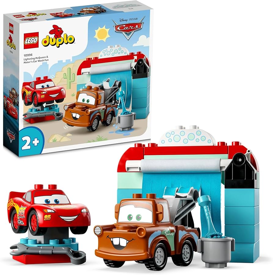Amazon.com: LEGO DUPLO Lightning McQueen and Meter Car Wash 10996
