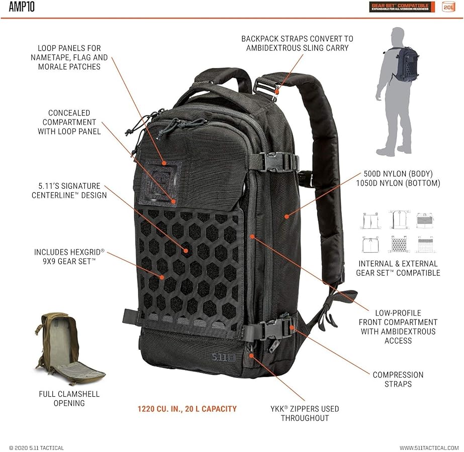 Amazon | [5.11タクティカル] AMP10 20L オールミッションパック