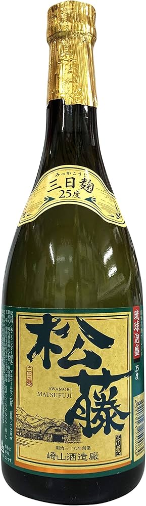 Amazon.co.jp: 琉球泡盛 松藤 古酒ブレンド 25度 720ml : 食品・飲料・お酒