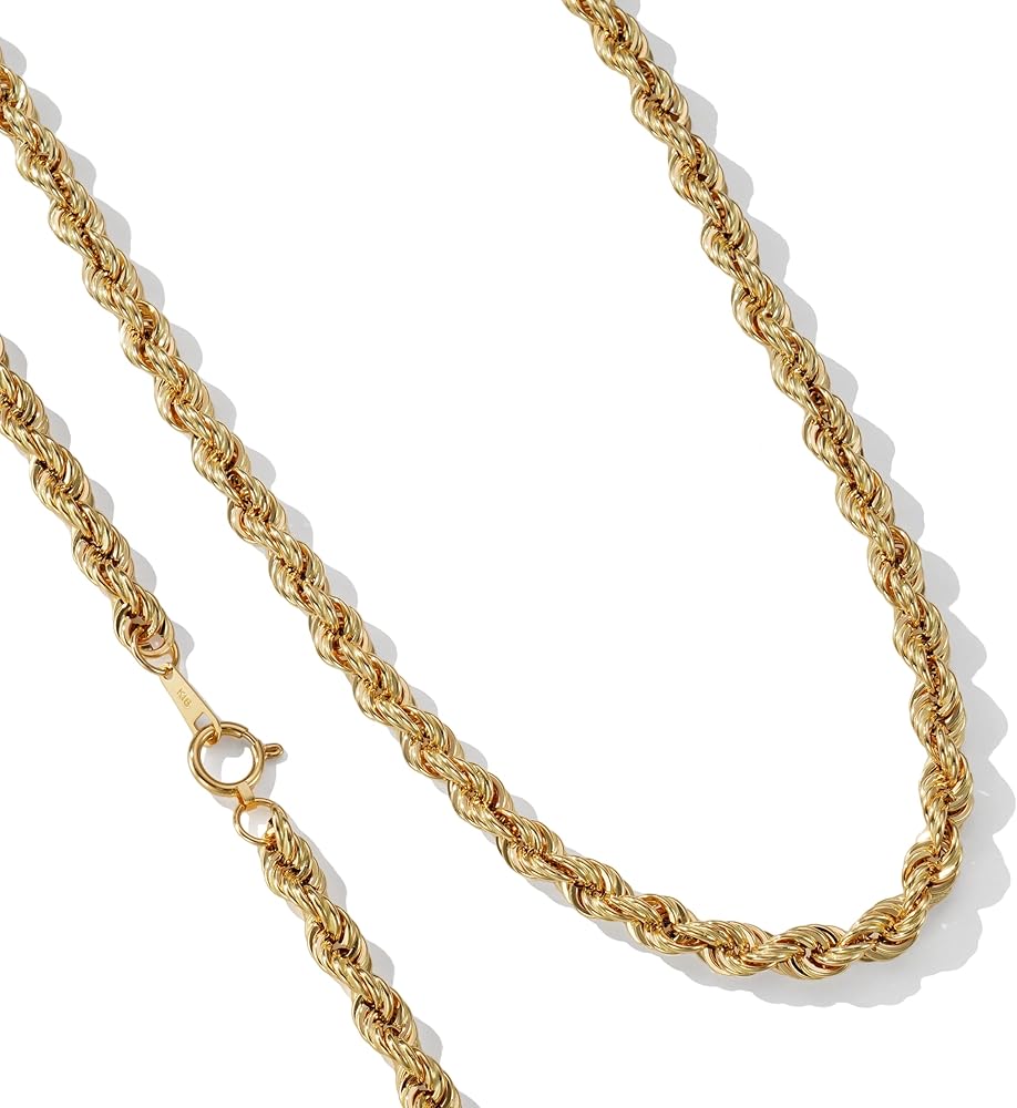 Amazon | [SPERANZA] K18 18金 ロープ ネックレス 5.4mm幅 選べる長さ