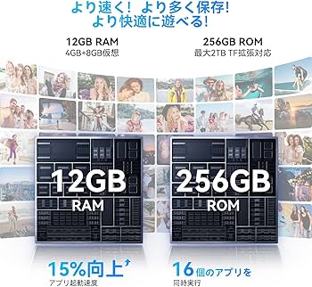 Amazon | OSCAL Flat2 Android15スマホ 12GB+256GB+2TB拡張可能 8コア