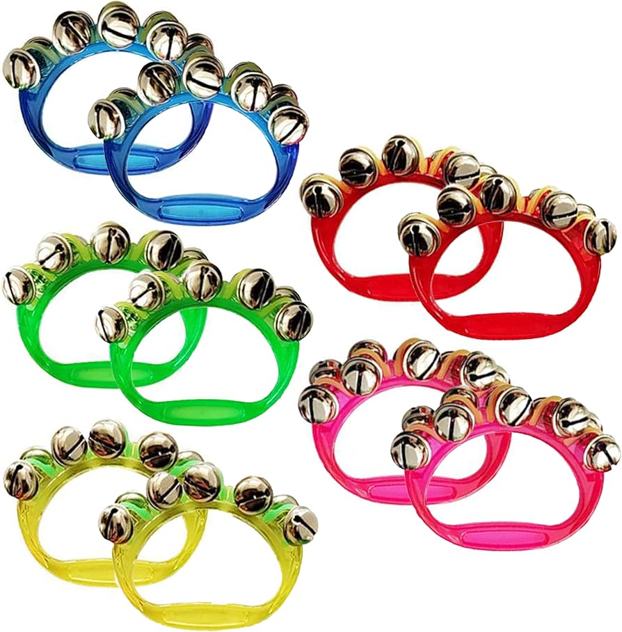 Amazon.co.jp: akindou ハンドベル リングベル 5色 カラフル 10個