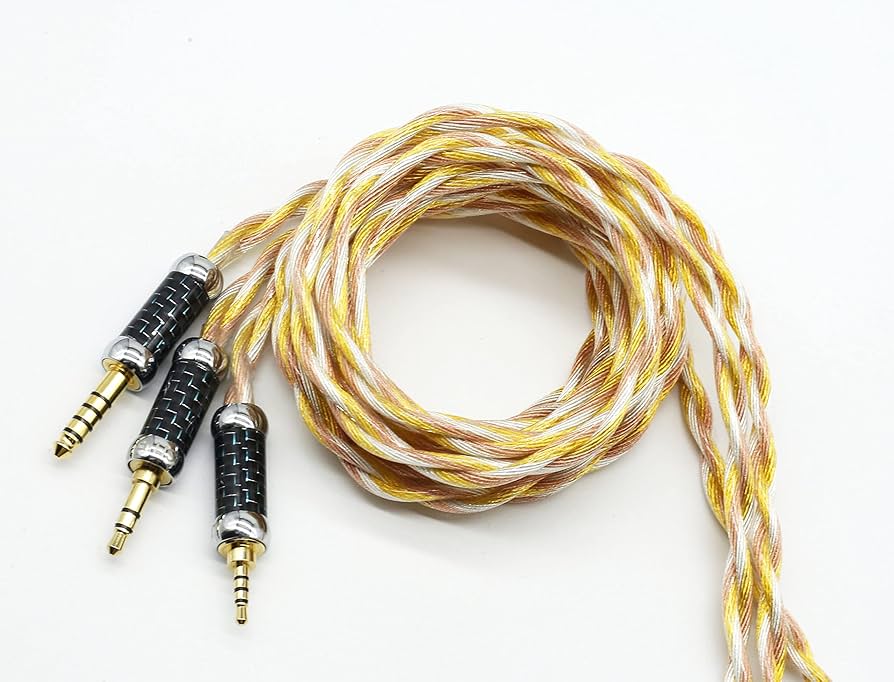 Amazon | 【JSHiFi‐Sasori】2pin3.5mmリケーブル金メッキ&銀メッキ&無