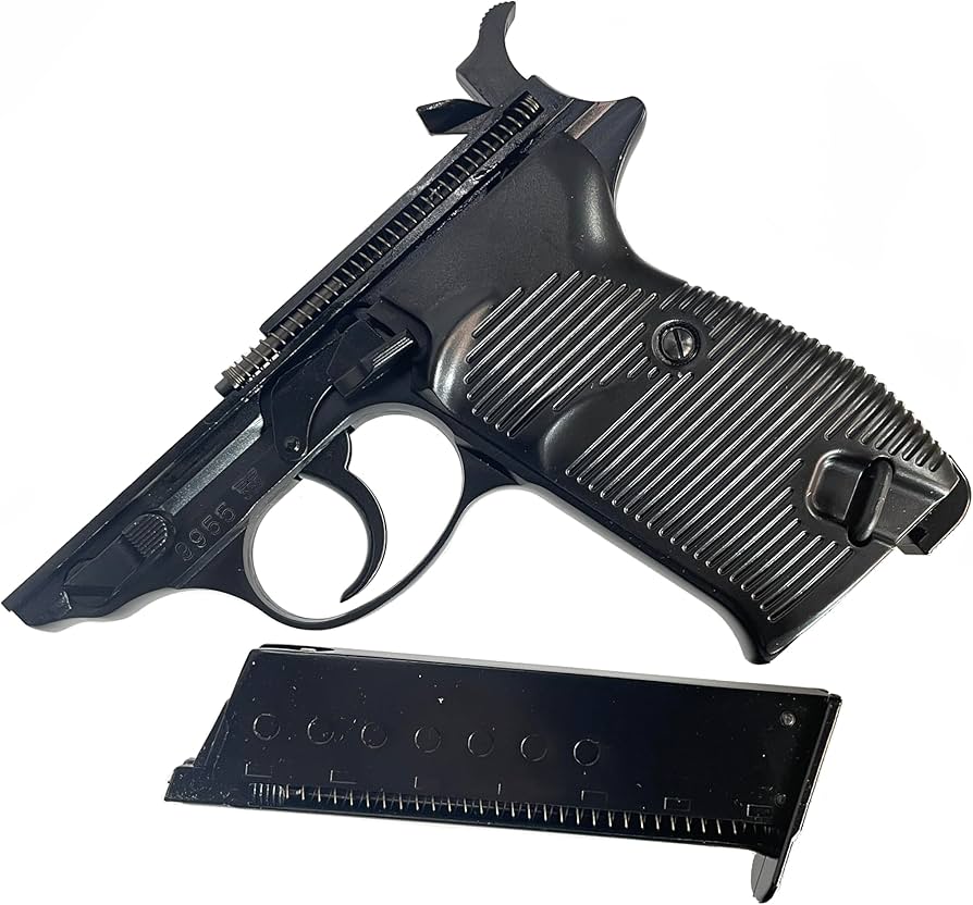 Amazon | WE Walther P38 BK ワルサー P-38リアル刻印版 フレーム一式