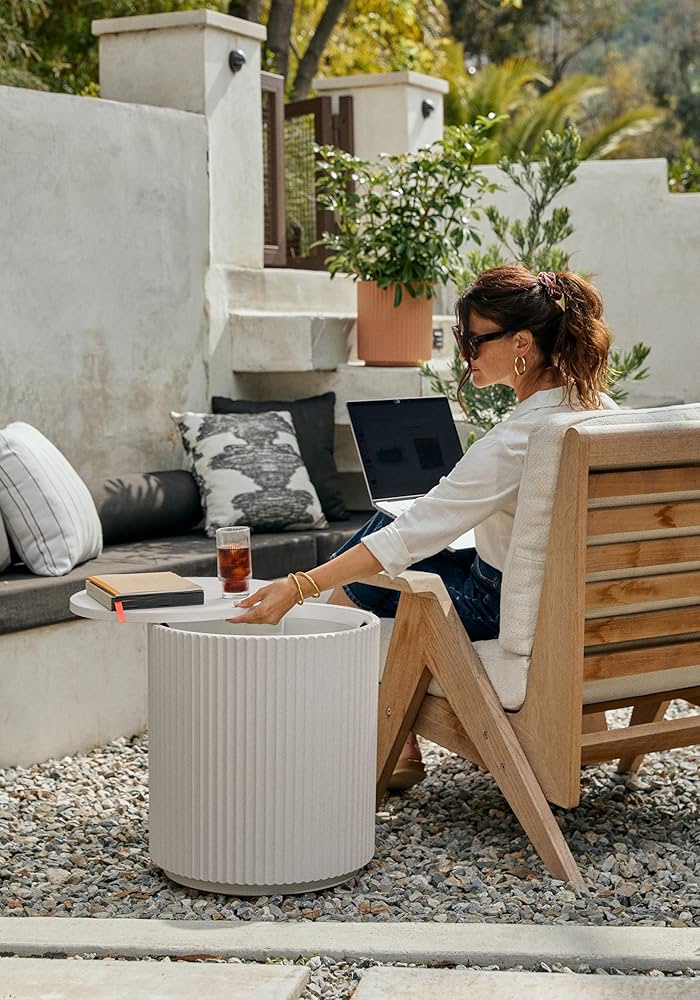Amazon.com: Veradek Outdoor Cooler Side Table - 2 in 1 - Designed