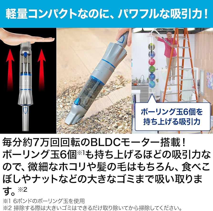 Amazon.co.jp : ショップジャパン Invictus One ハンディセット 掃除機