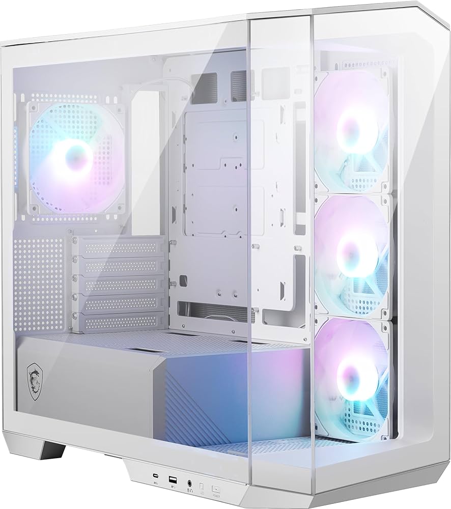 Amazon.com: MSI MAG PANO M100R PZ White - Premium Mid-Tower Gaming