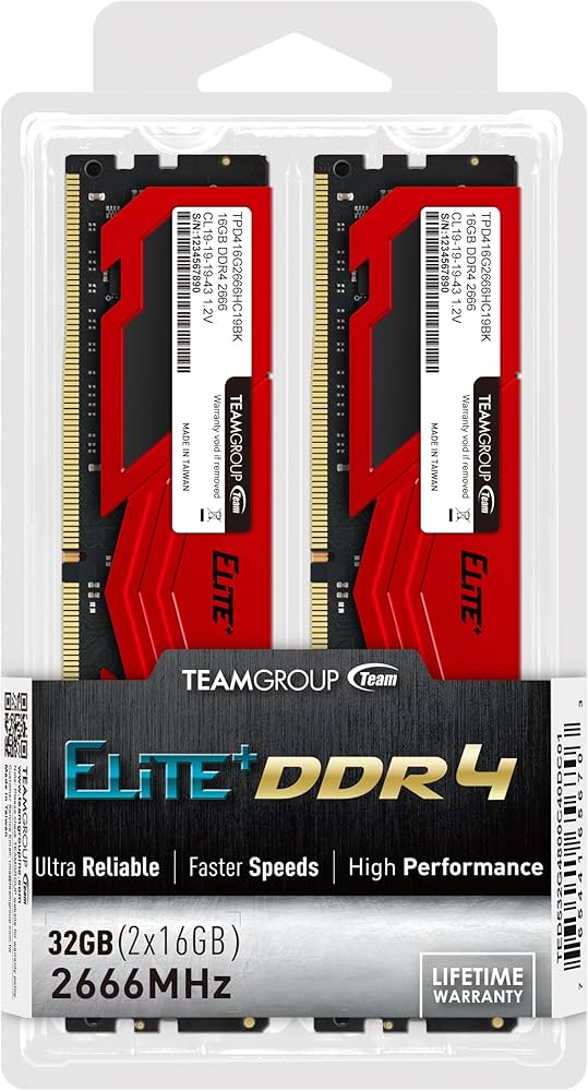 Amazon.co.jp: TEAMGROUP (旧称 Team) DDR4 2666MHz PC4-21300 32GB