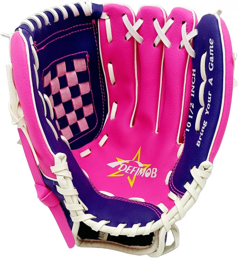 Amazon | ユースソフトボールグローブ10.5インチ、女の子と幼児用の