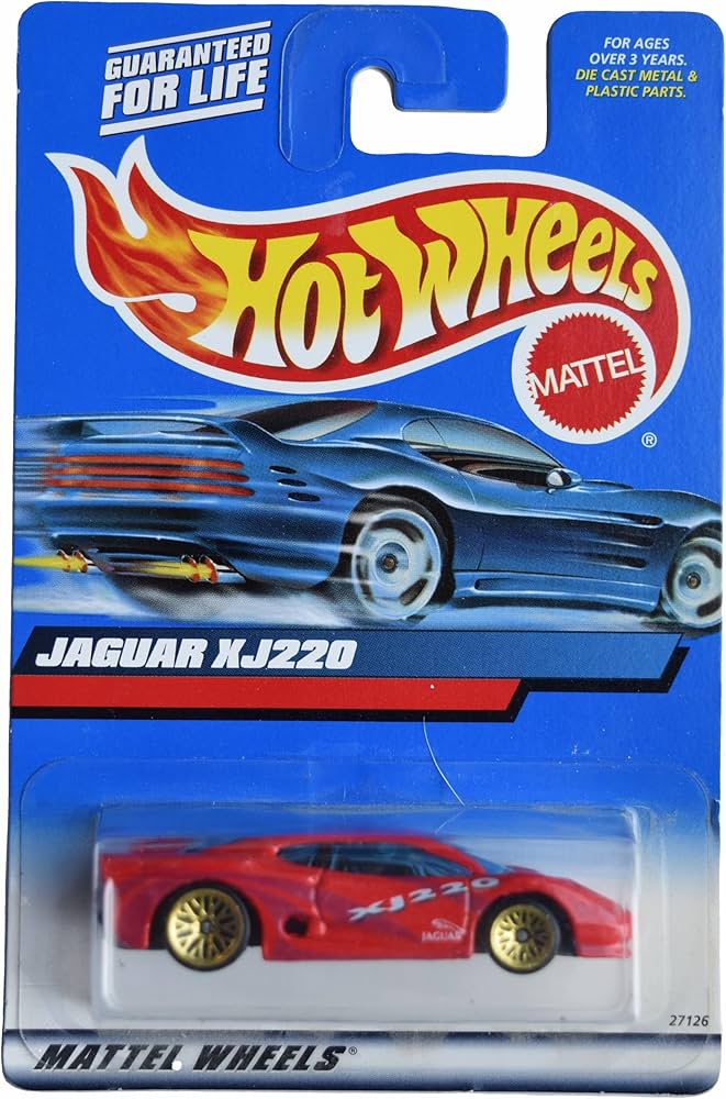 Amazon.com: Hot Wheels Jaguar XJ220, red : Toys & Games