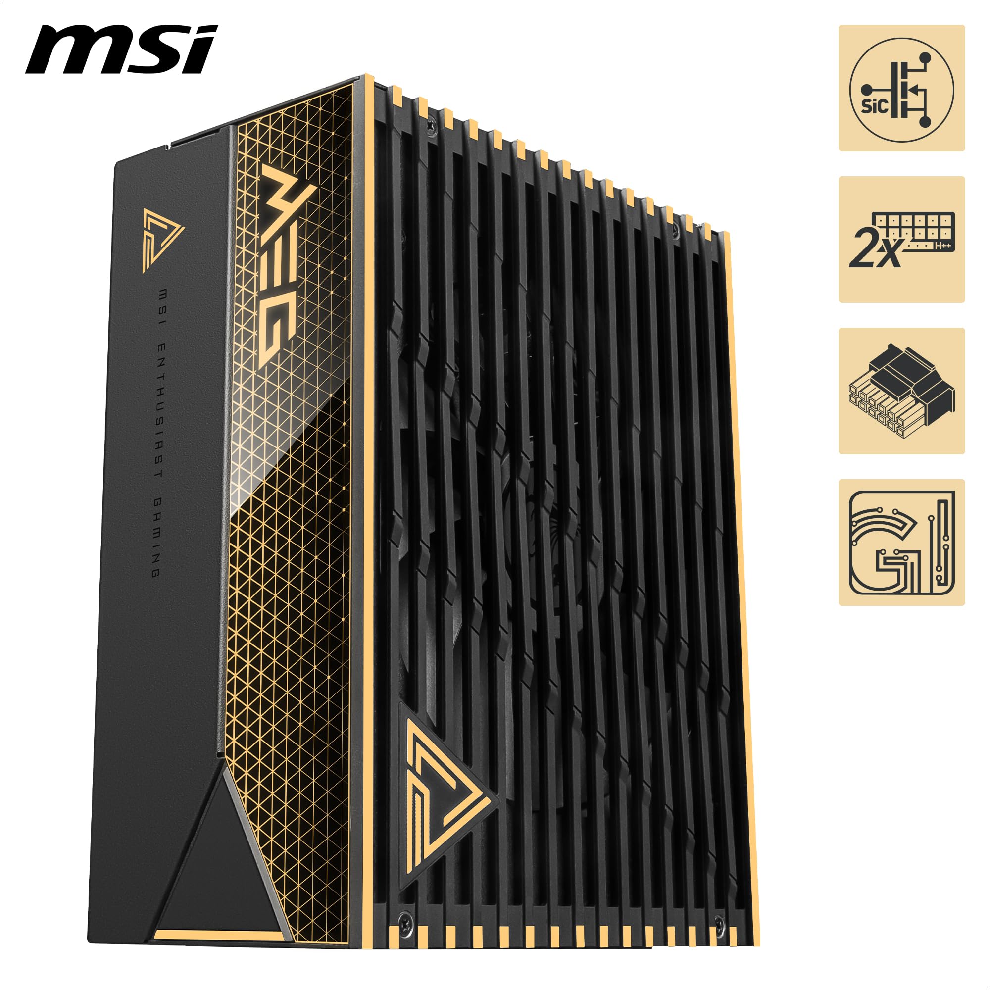 Amazon | MSI MEG Ai1600T PCIE5 ATX 3.1 ゲーミング電源 - フル