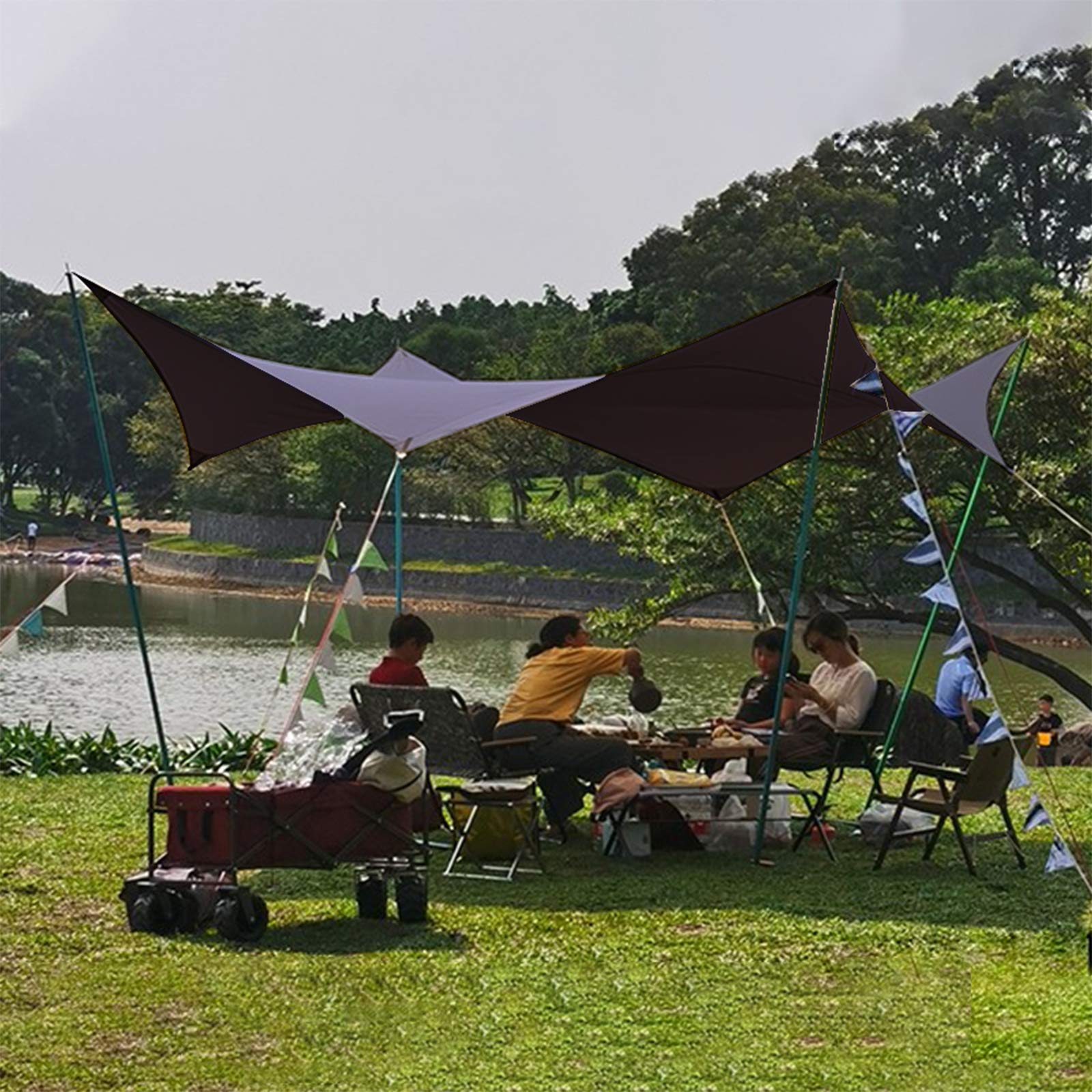 Amazon | TIANBOLANG タープ TC Tarp (4.3m*4m) 防水タープ