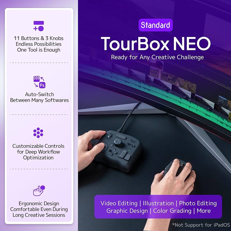Amazon.com: TourBox NEO - Customizable Editing Controller, Photo