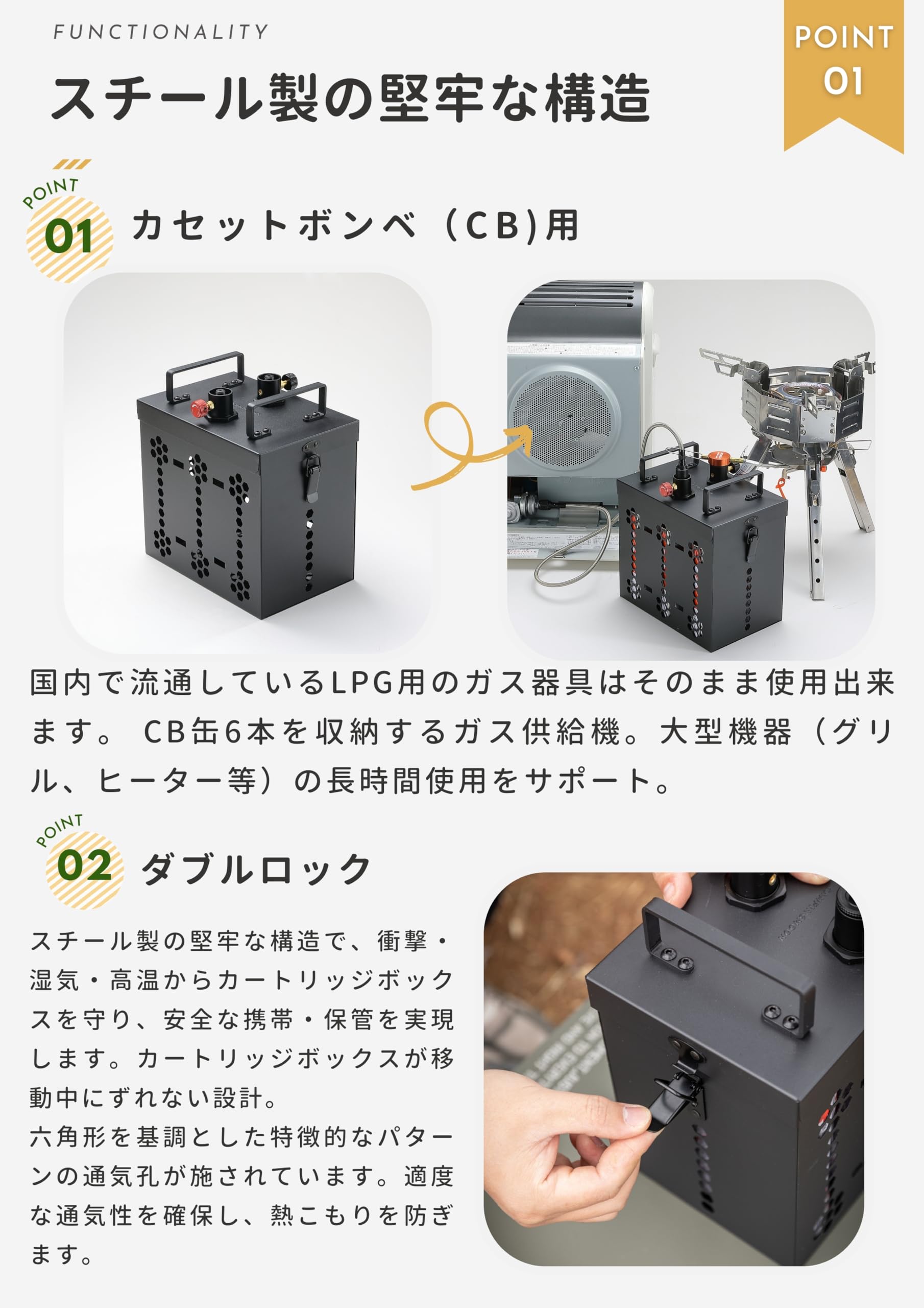 Amazon | キャンピングムーン（CAMPING MOON） CB缶 ガスステーション