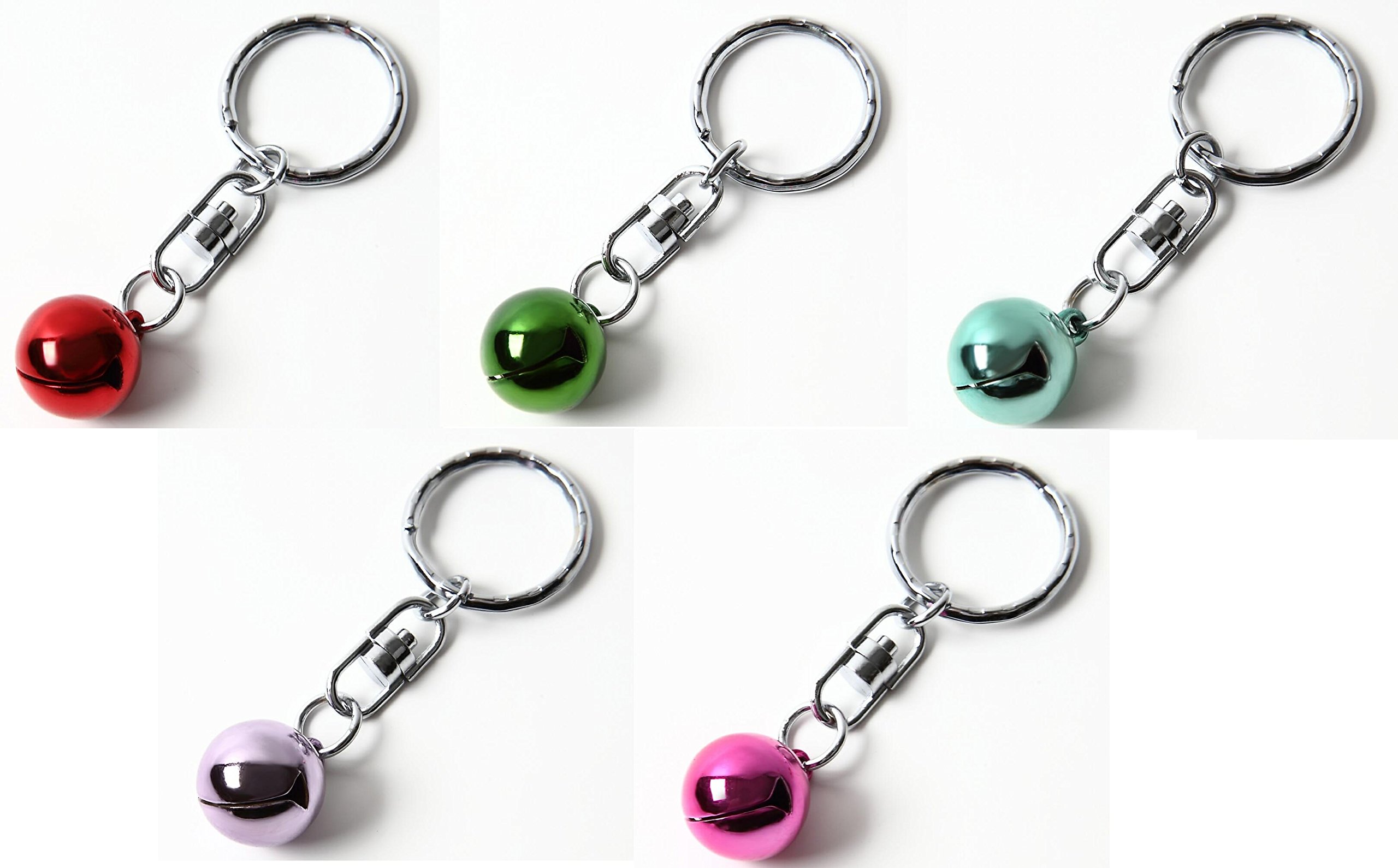 Amazon.co.jp: Airself 鈴 すず 鈴ホルダー キーホルダー カラー鈴 (5