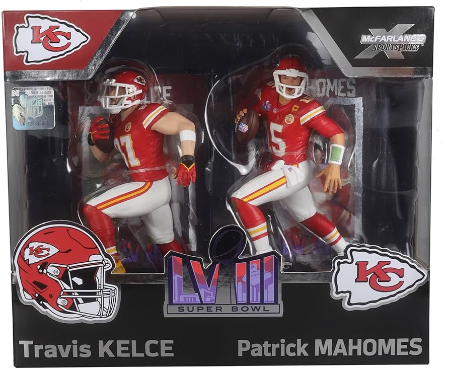 Amazon.com: McFarlane Travis Kelce/Patrick Mahomes (Chiefs) NFL 7