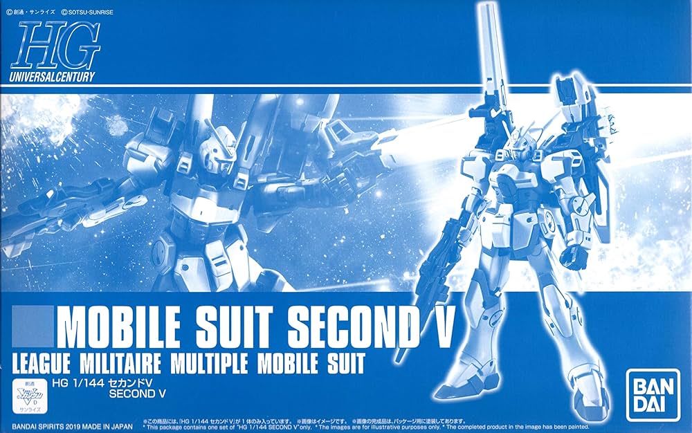 BANDAI Premium P- HGUC Gundam Second V Victory HG 1/144 Model Kit