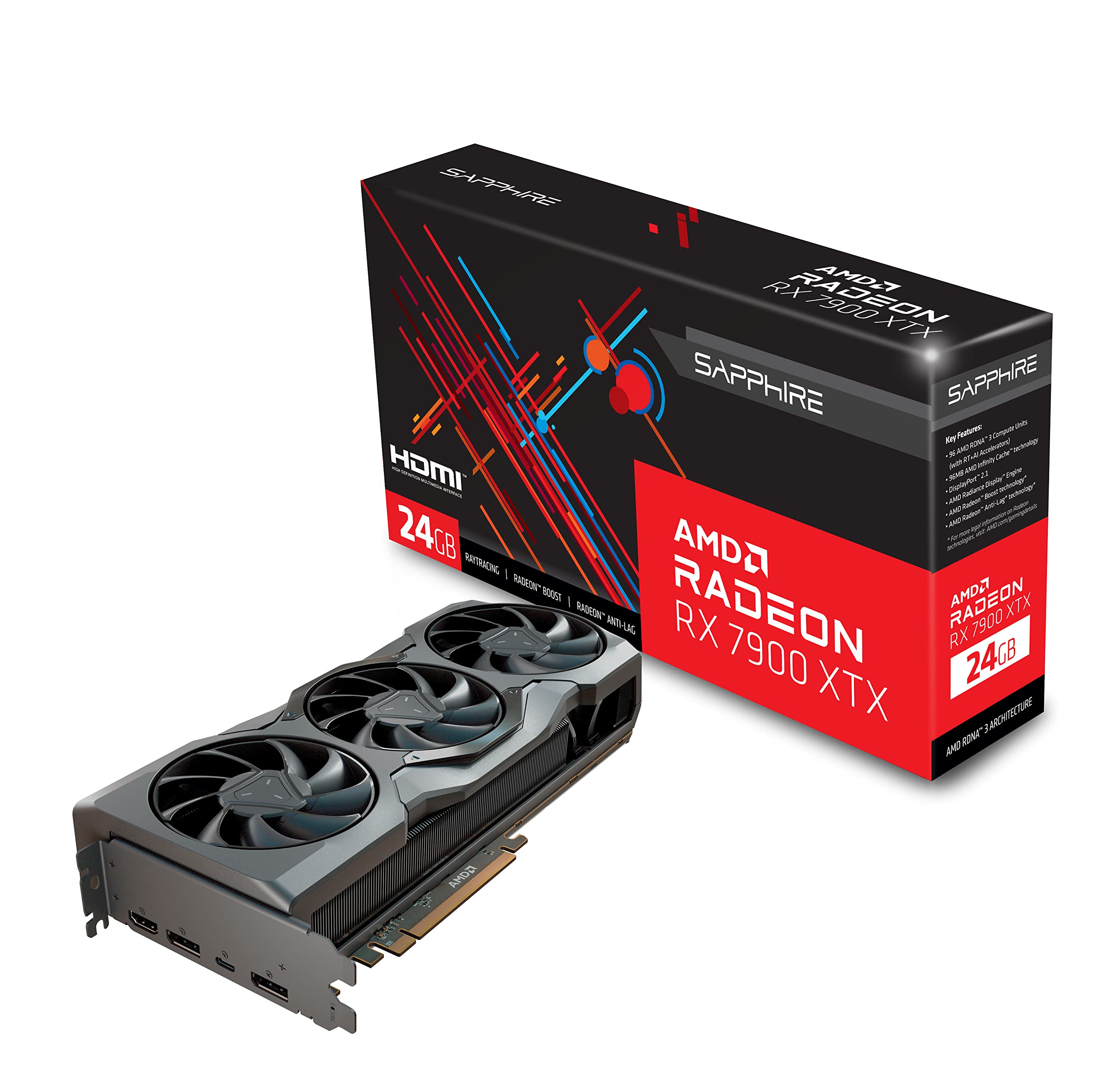 Amazon | Sapphire 21322-01-20G AMD Radeon RX 7900 XTX ゲーミング