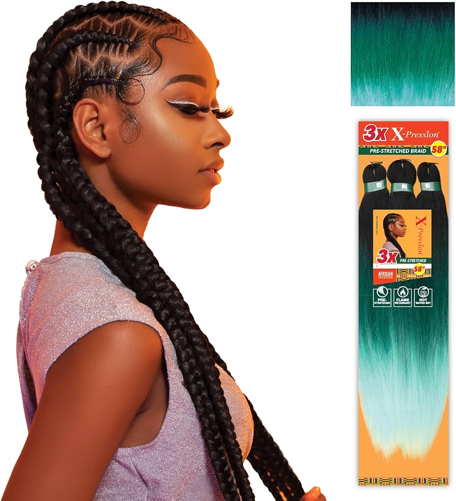 Amazon.com : Sensationnel X-pression prestretched braiding hair