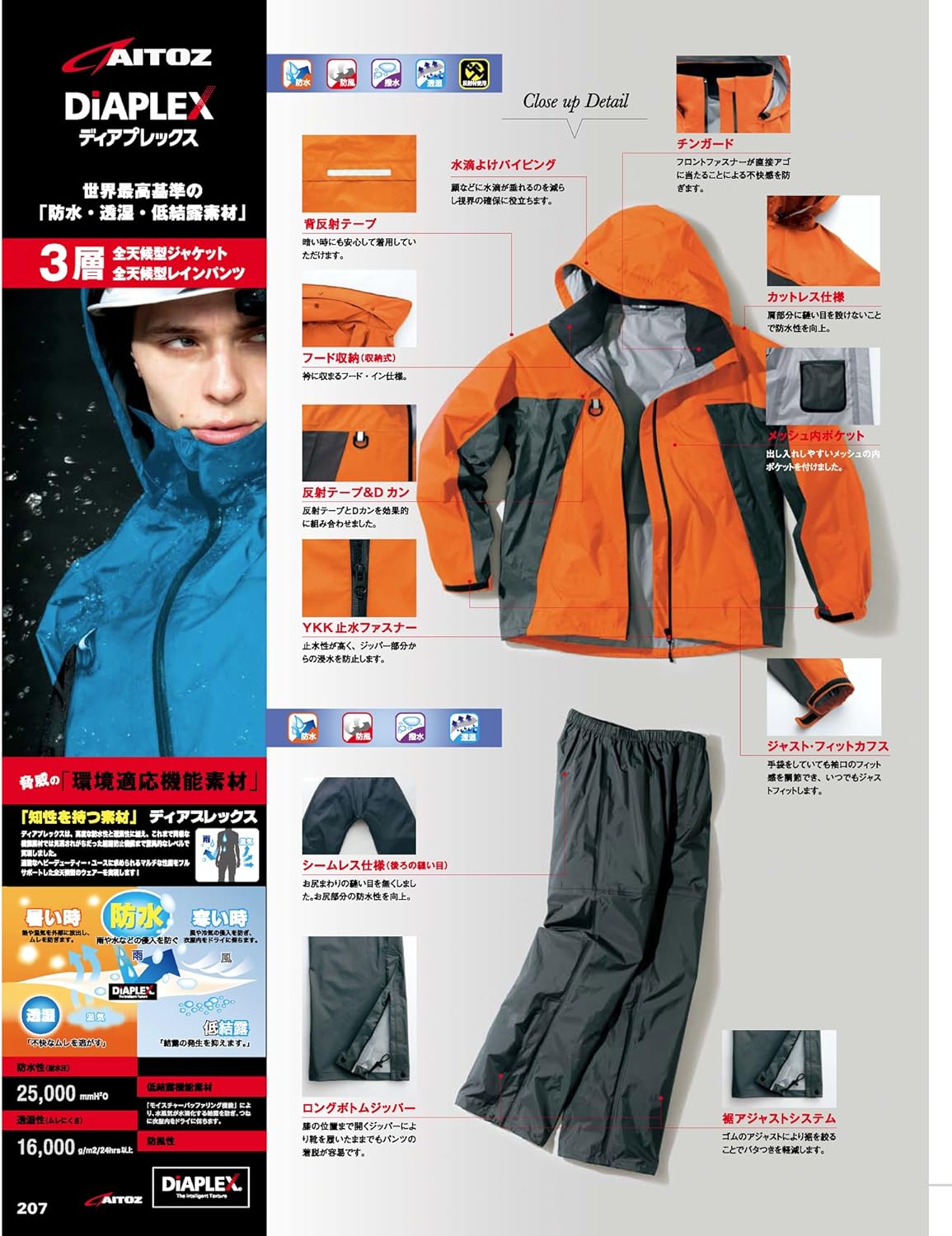 Amazon | [アイトス] ディアプレックス全天候型ジャケット ブラック S