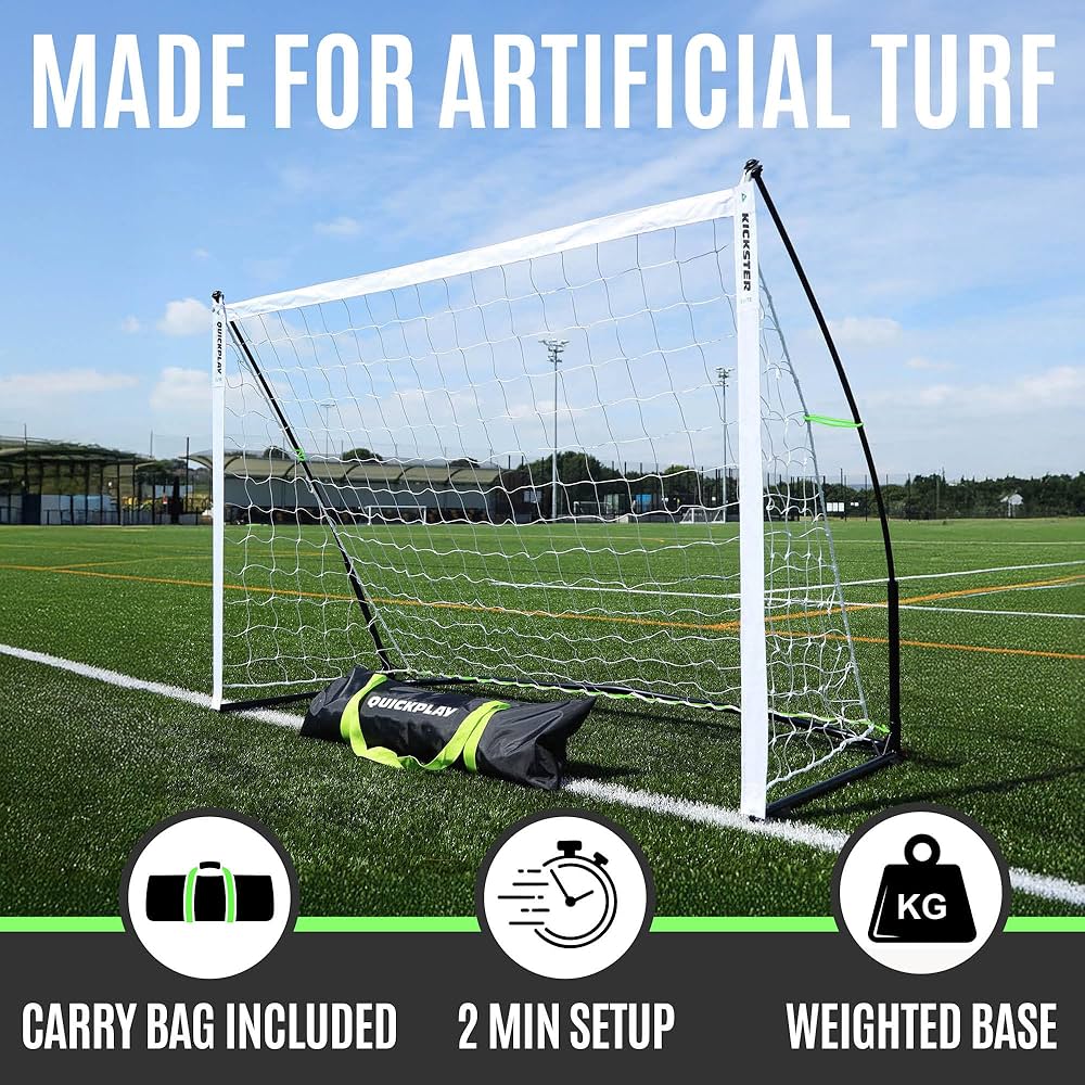 Amazon | QUICKPLAY Kickster Elite 6 x 4フィート ポータブルサッカー