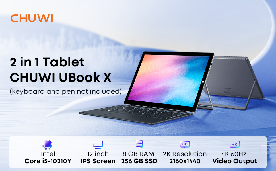 Amazon.com : CHUWI UBook X Windows Tablet 12'', 512GB SSD 12GB RAM