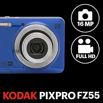 Amazon | KODAK (コダック) PIXPRO 使いやすい ズーム FZ55-BL 16MP