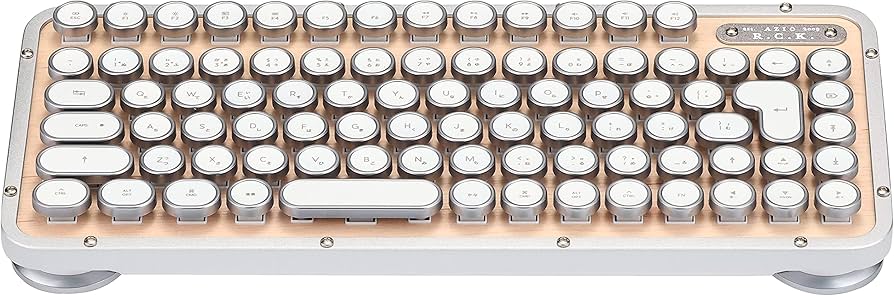 未使用！AZIOレトロキーボードmaple Bluetooth lofree 未使用！AZIO