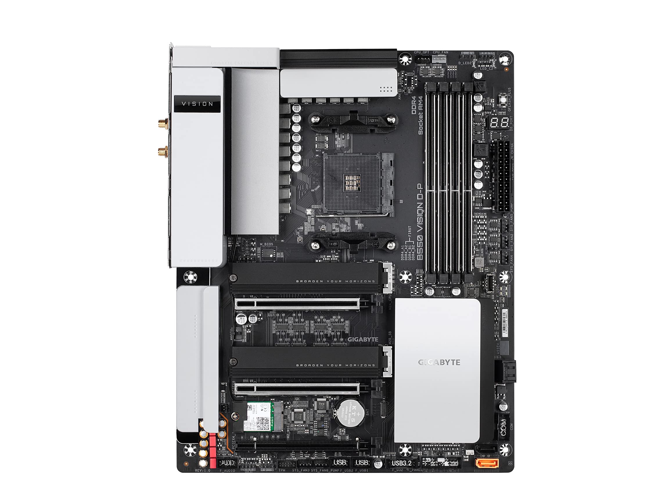 Amazon | GIGABYTE B550 VISION D-P マザーボード ATX [AMD B550チップ