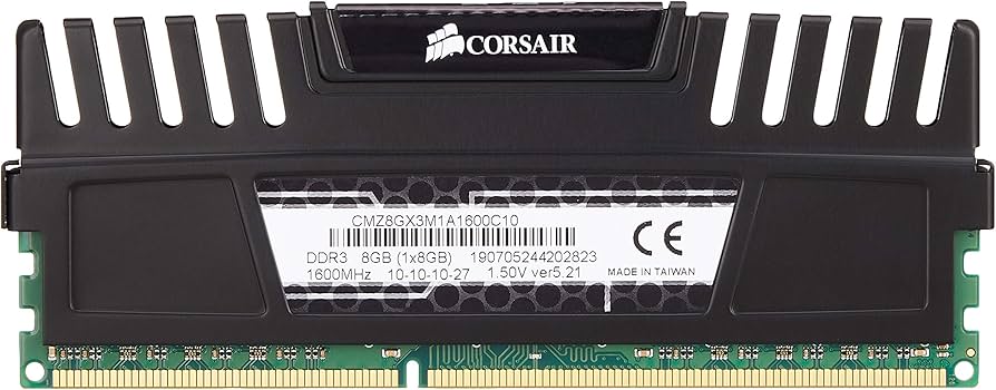 Corsair Vengeance 8GB (1x8GB) DDR3 1600 MHz (PC3 12800) Desktop