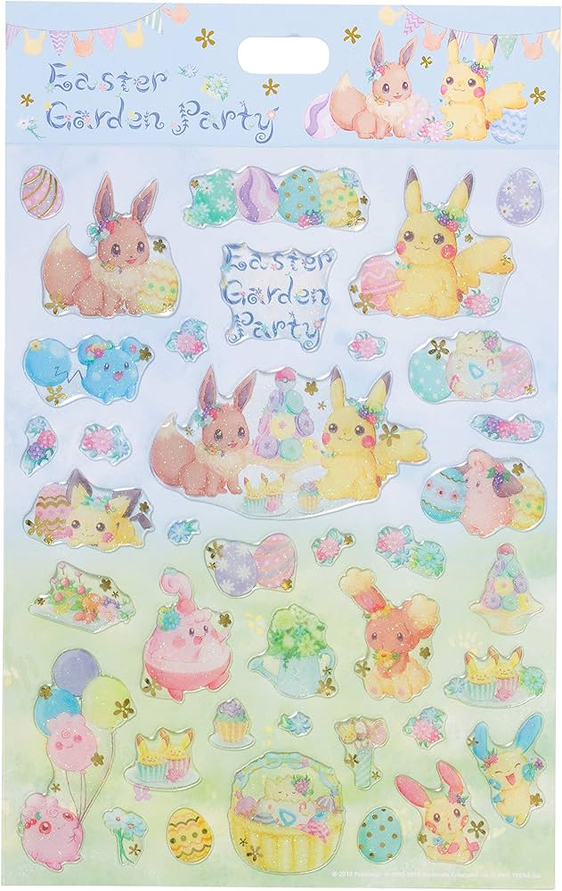 Amazon | ポケモンセンターオリジナル ぷっくりシールEaster Garden