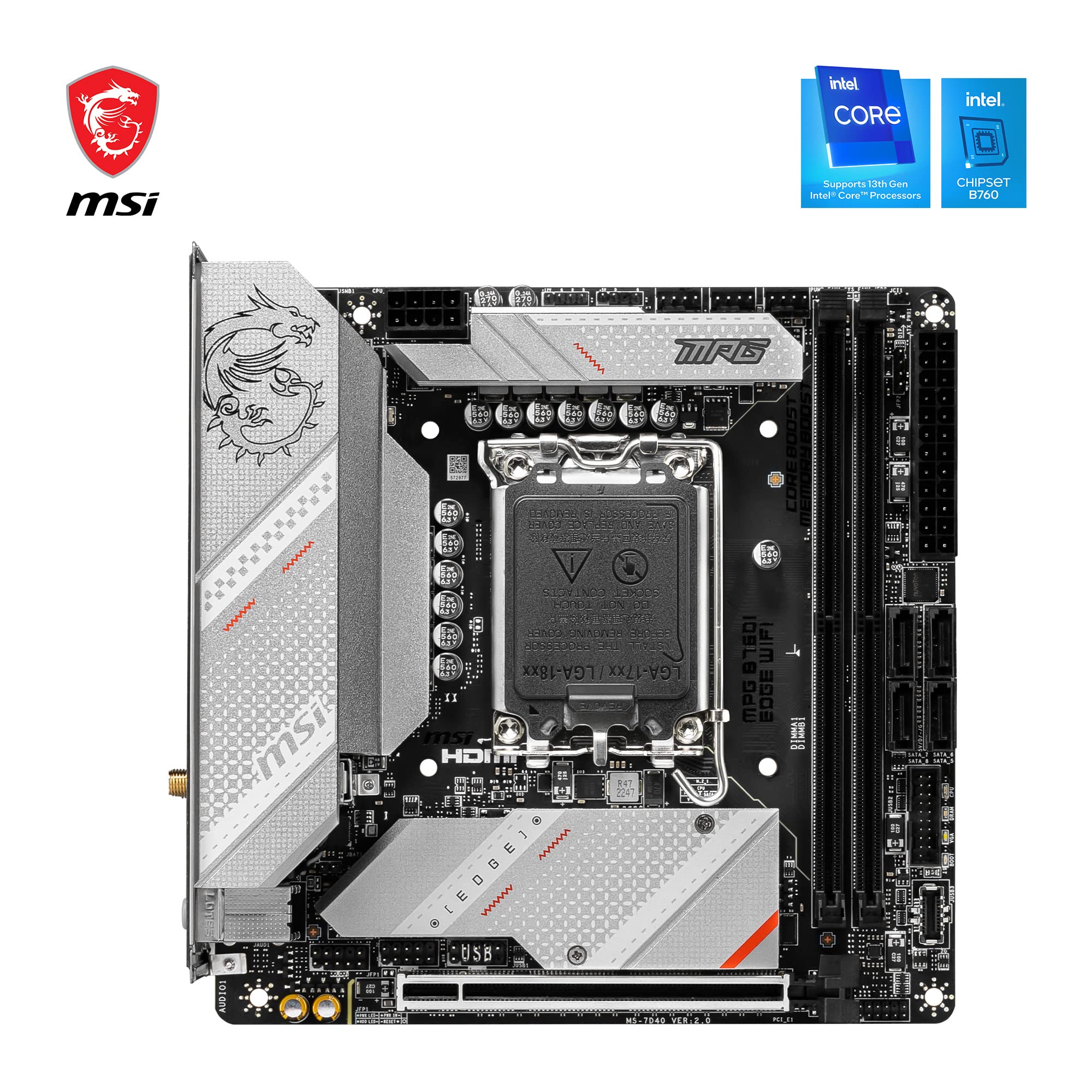 Amazon | MSI MPG B760I Edge WiFi マザーボード Intel B760 LGA 1700