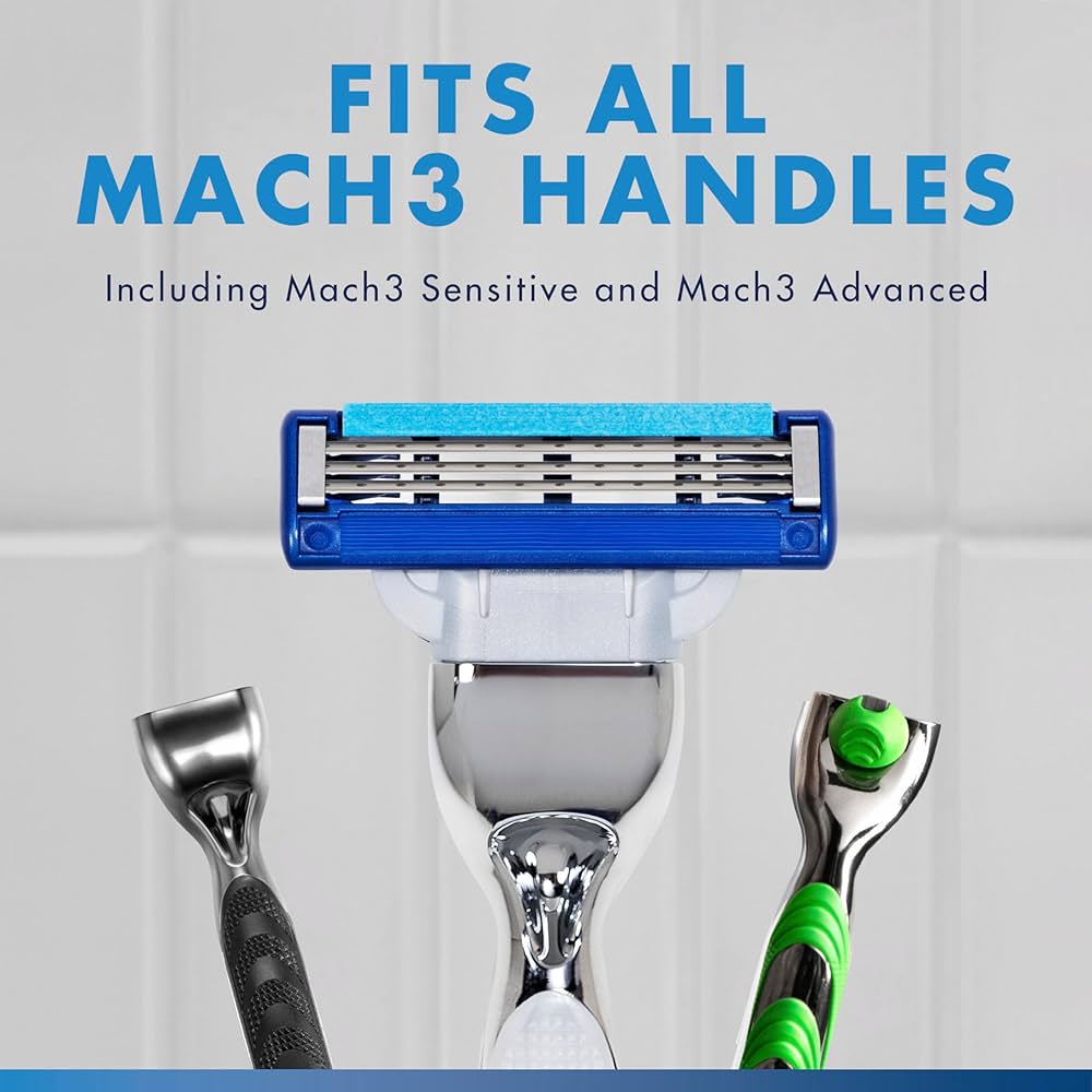 Amazon.com: Gillette Mach3 Turbo Razor for Men, 17 Blade Refills