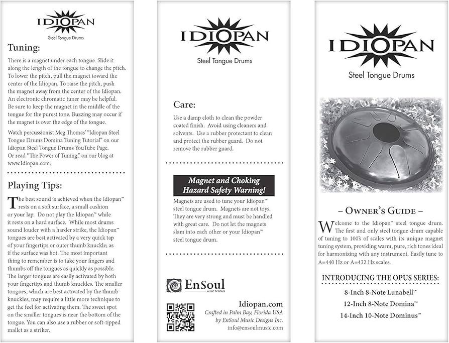 Amazon.com: Idiopan Domina 12-Inch Tunable Steel Tongue Drum