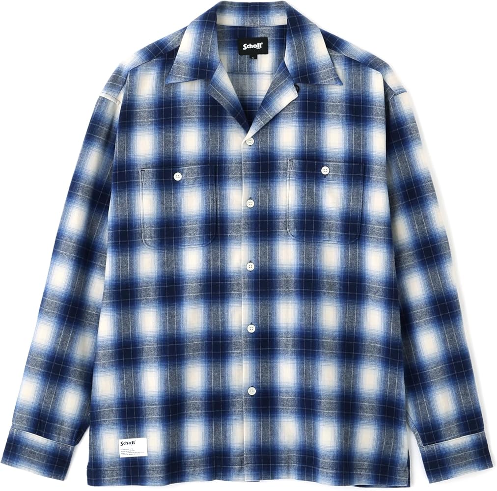 Amazon.co.jp: 【Schott】【ショット】 OMBRE CHECK FLANNEL LS SHIRT