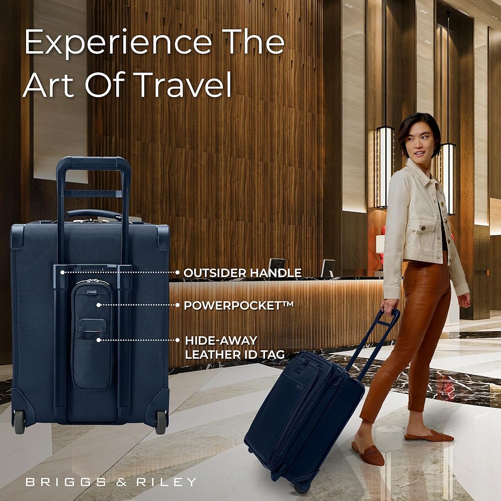 Amazon | Briggs & Riley ベースラインアップライト, ネイビー, 21