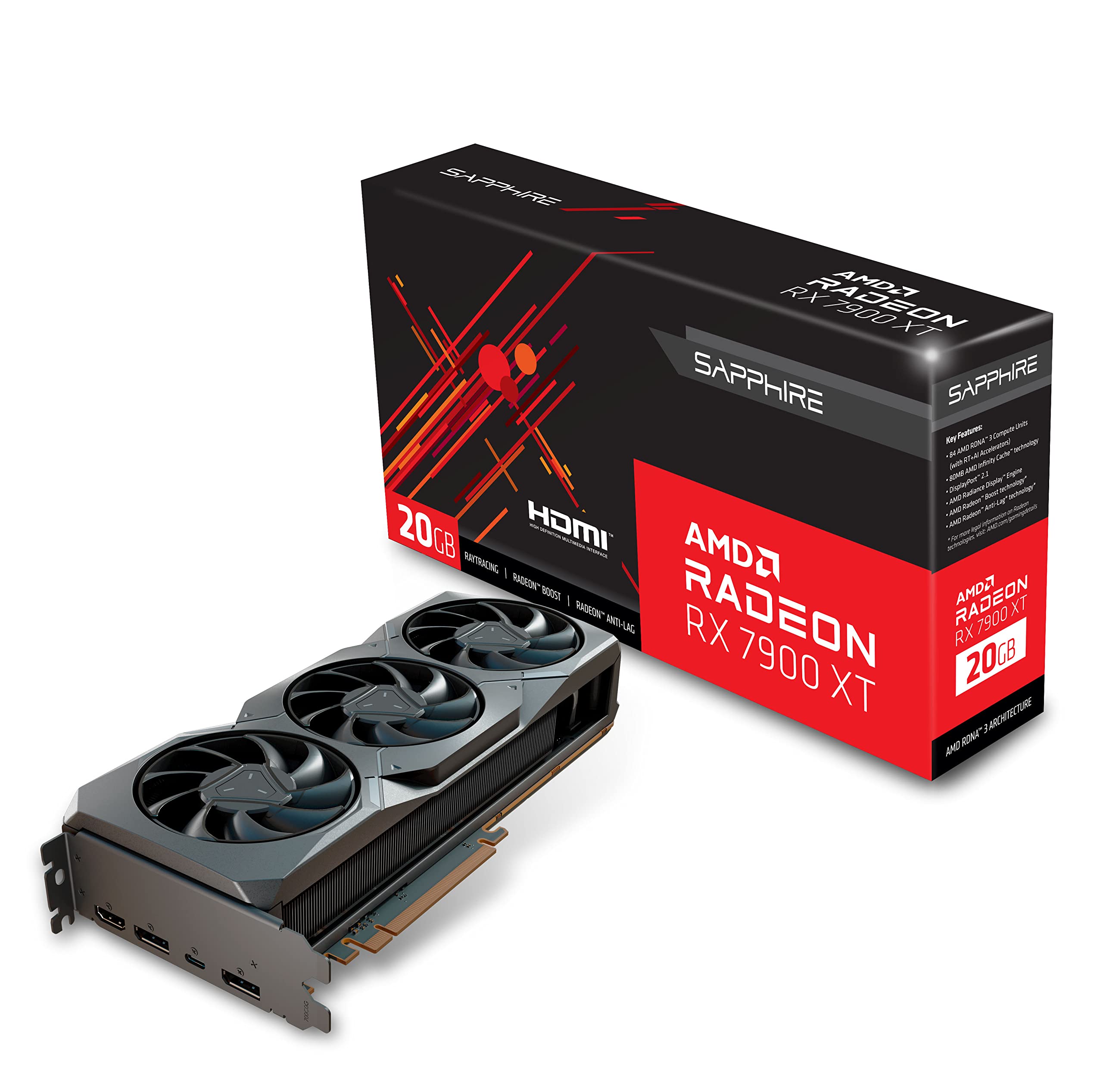 Amazon.com: Sapphire 21323-01-20G AMD Radeon RX 7900 XT Gaming