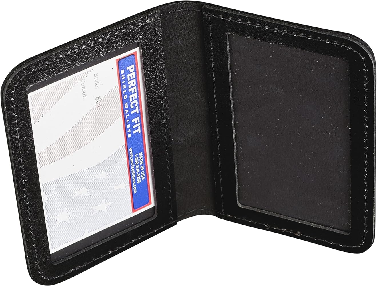 Amazon.com: Perfect Fit Shield Wallets 2 ID Leather License Holder