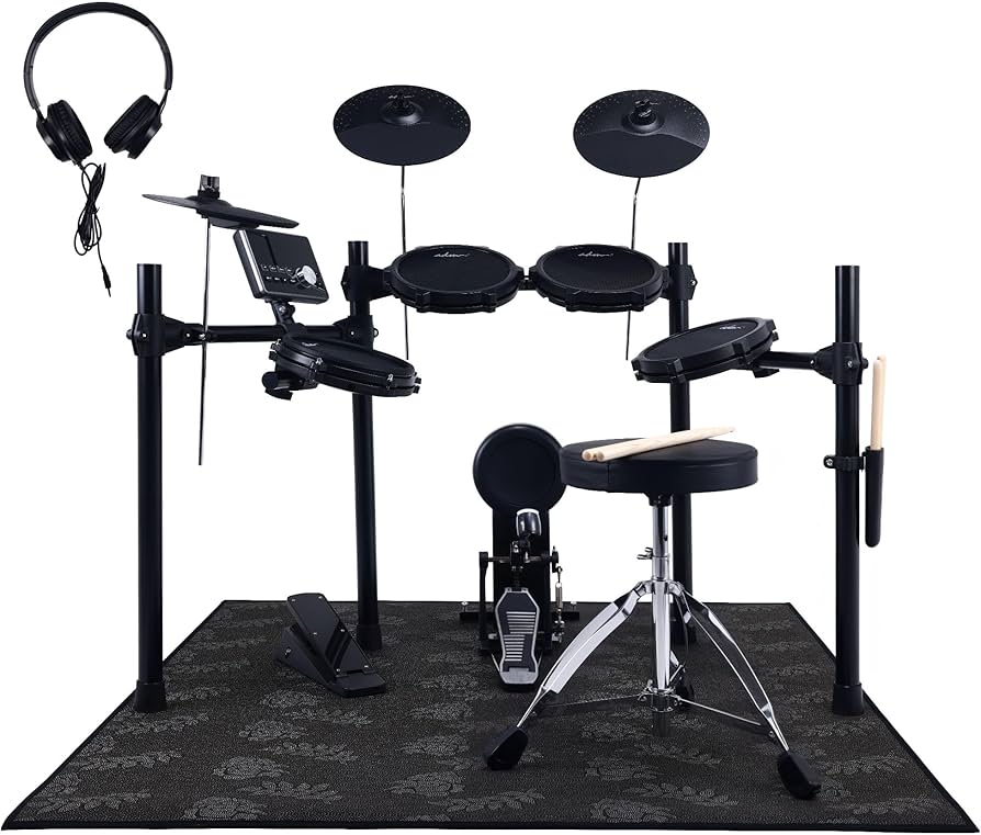 Amazon.co.jp: ADM 10インチメッシュ電子ドラムセット 5ドラム3