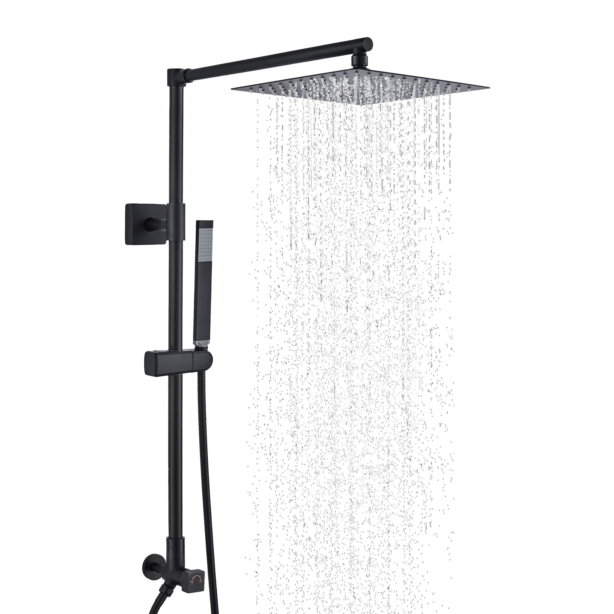 Fennocasa Polaris Lux Rain Shower System, includes 10” Square