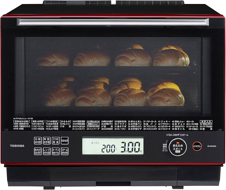 Amazon | 東芝(TOSHIBA) 過熱水蒸気オーブンレンジ 30L 石窯ドーム 300