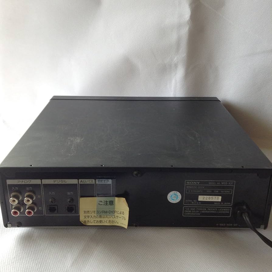 Amazon.co.jp: SONY ソニー MDS-S37 ブラック ミニディスクデッキ （MD