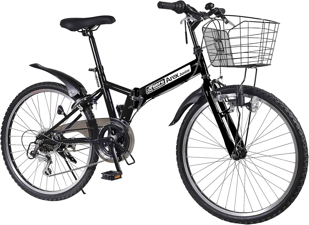 Amazon | パンクしない 24型 24インチ 6段変速付 折り畳みジュニア