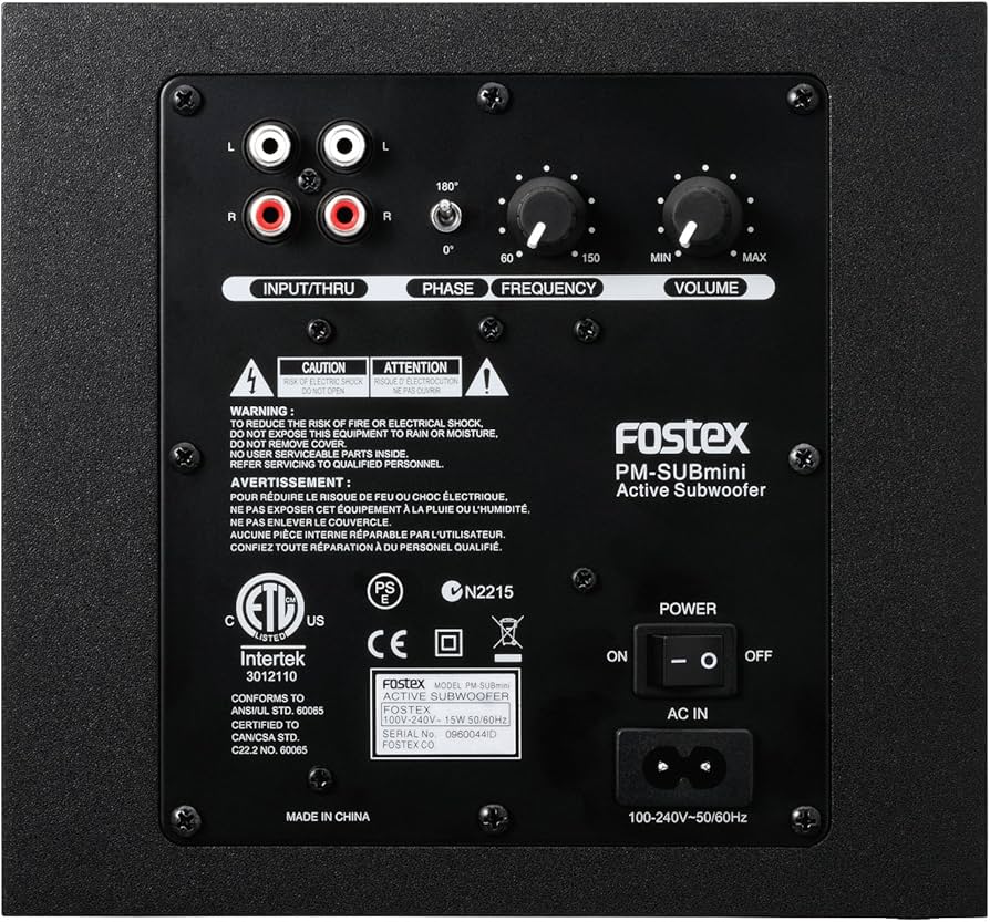 Amazon | FOSTEX アクティブ・サブウーハー PM-SUBmini | モニター