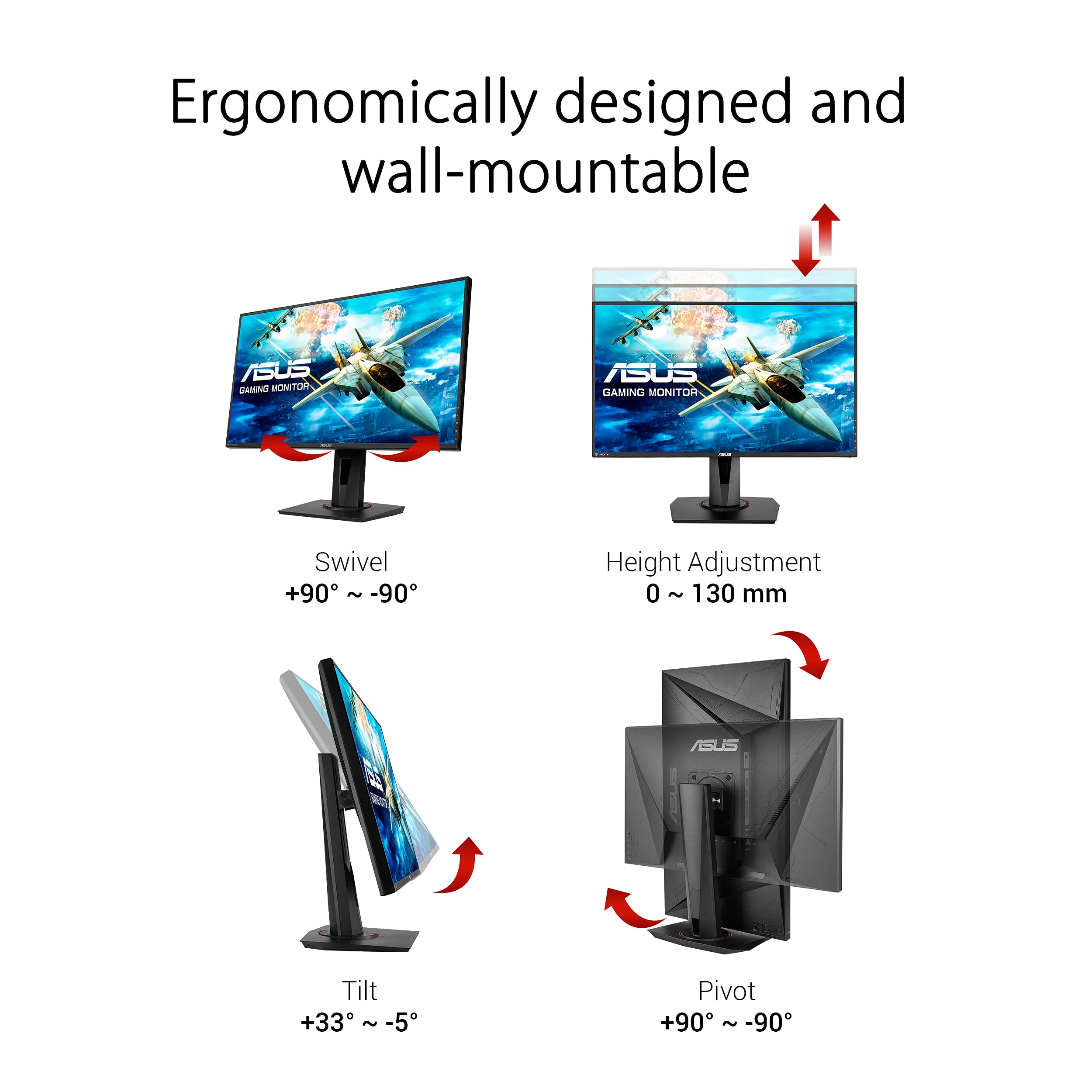 Amazon.co.jp: ASUS ゲーミングモニター 27インチ VG278Q (1ms/144HZ