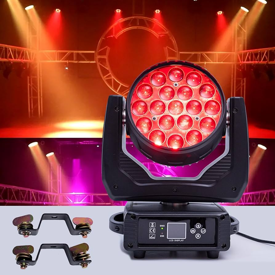 Amazon.com: LED Moving Head DJ Light 19x15W RGBW 4in1 Beam/Wash