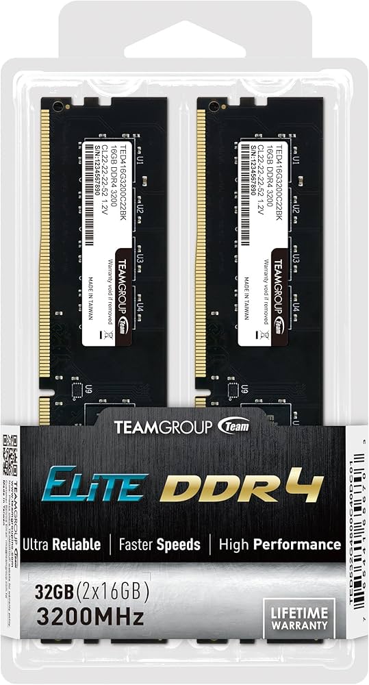Amazon.co.jp: TEAMGROUP Elite DDR4 32GB キット (2 x 16GB) 3,200MHz