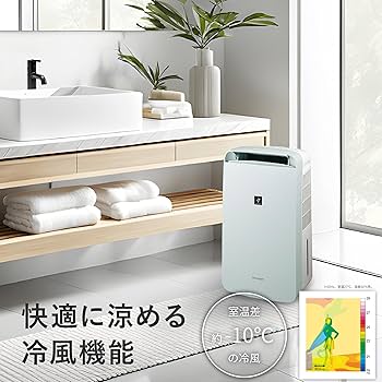 Amazon.co.jp: シャープ 冷風 衣類乾燥 除湿機 CM-R100-W