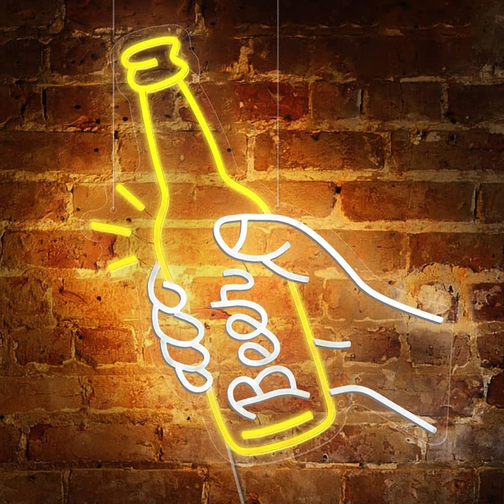 Amazon | Homepatche LEDネオンライト サイン ビール瓶ネオンサイン