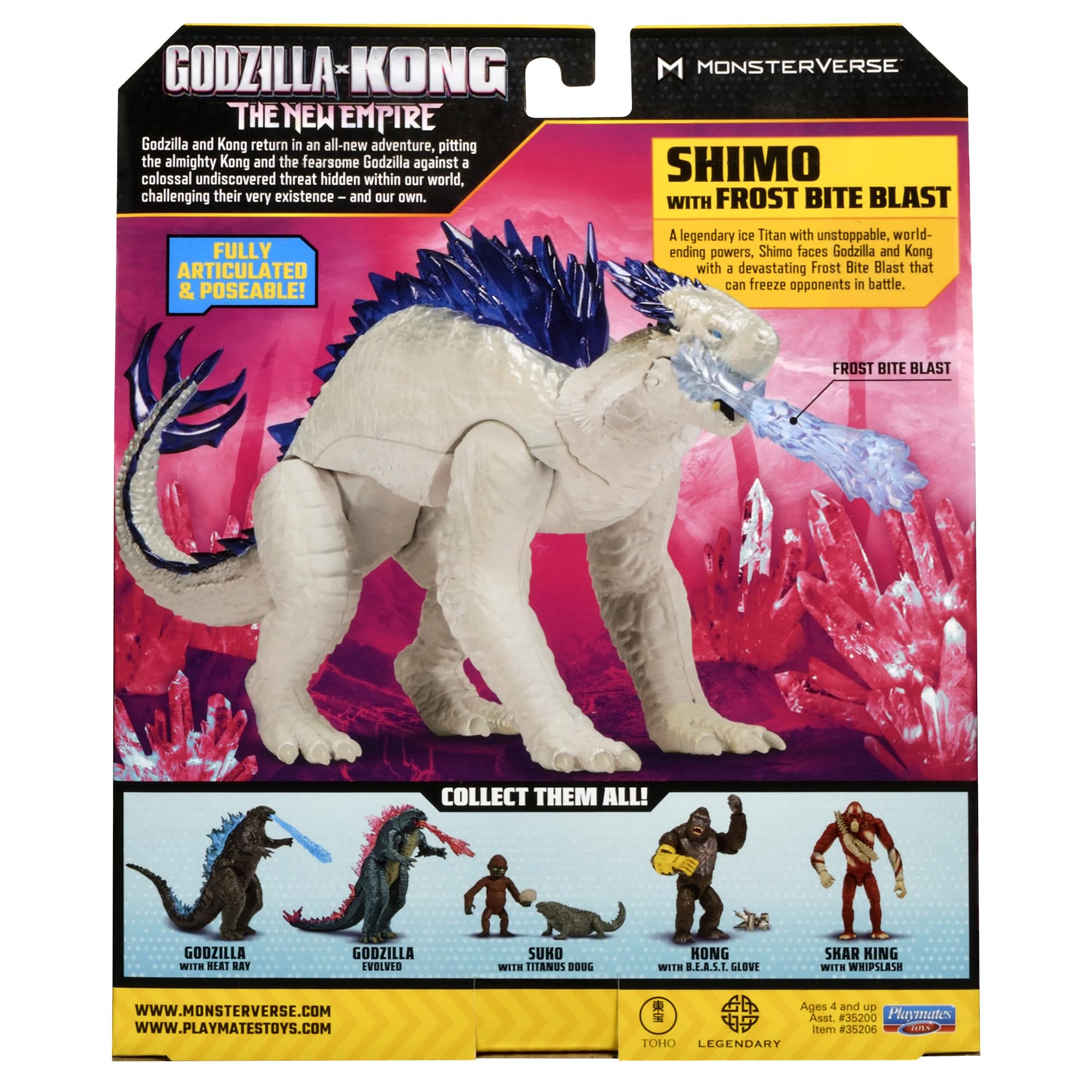 Amazon.com: Godzilla X Kong Monsterverse 3 Inch Action Figure